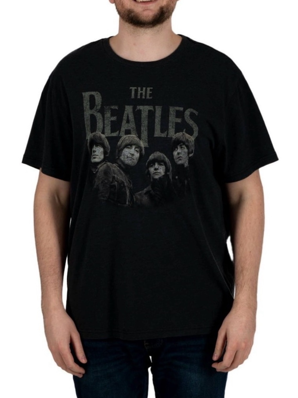Junk Food Clothing The Beatles Black Graphic Tee